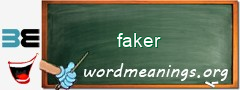 WordMeaning blackboard for faker